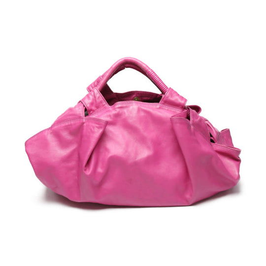 LOEWE Handbag leather pink Tote bag leather Nappa Aire Women Used Authentic