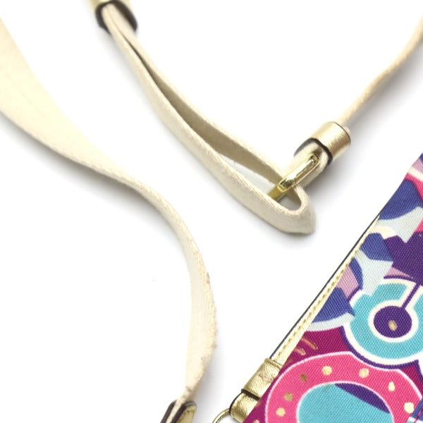 COACH Shoulder Bag F19454 leather multicolor Signature Canvas leather multicolor Women Used Authentic