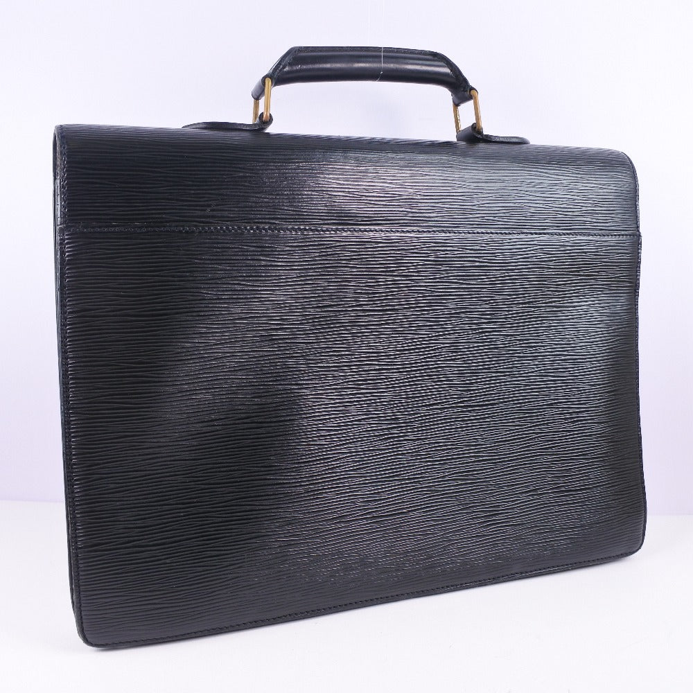 LOUIS VUITTON Business bag M54412 Epi Leather black Cerviet ambassador mens Used Authentic