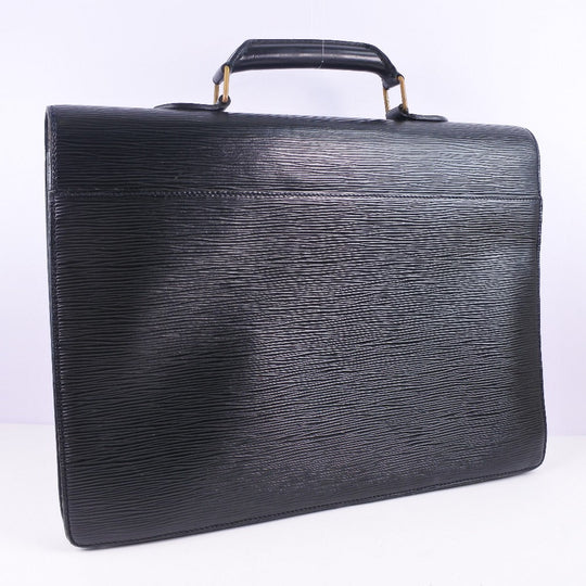 LOUIS VUITTON Business bag M54412 Epi Leather black Cerviet ambassador mens Used Authentic