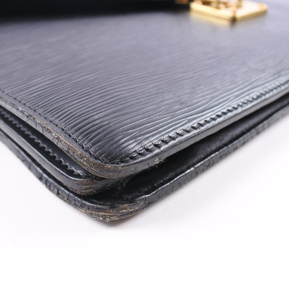 LOUIS VUITTON Business bag M54412 Epi Leather black Cerviet ambassador mens Used Authentic