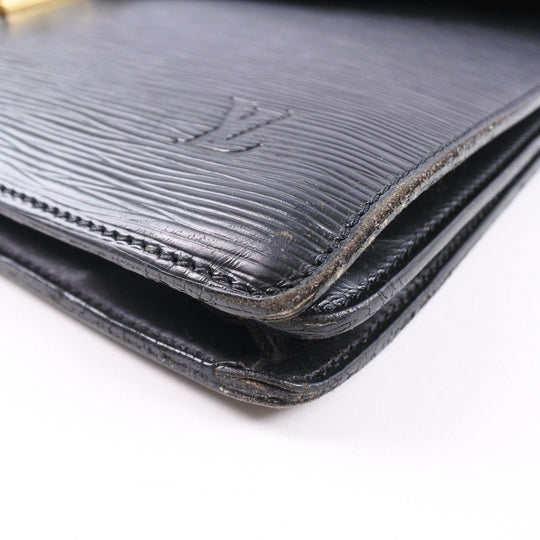 LOUIS VUITTON Business bag M54412 Epi Leather black Cerviet ambassador mens Used Authentic