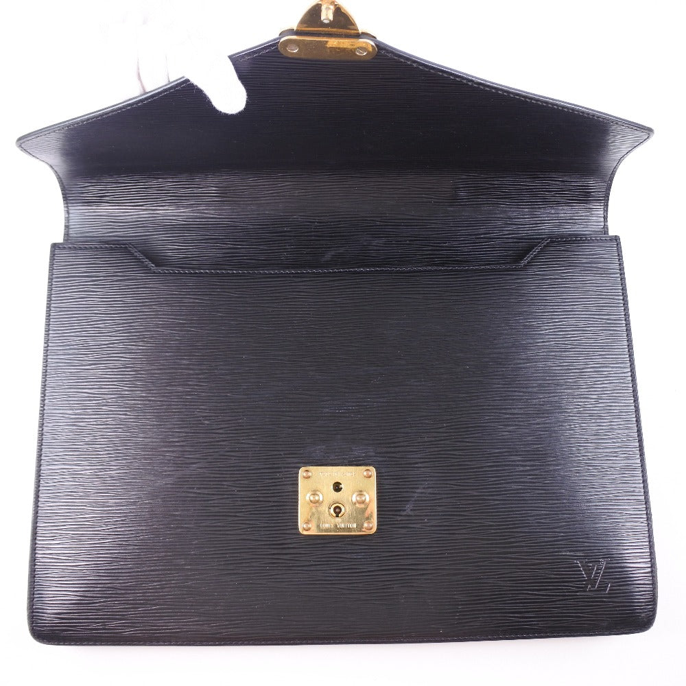 LOUIS VUITTON Business bag M54412 Epi Leather black Cerviet ambassador mens Used Authentic