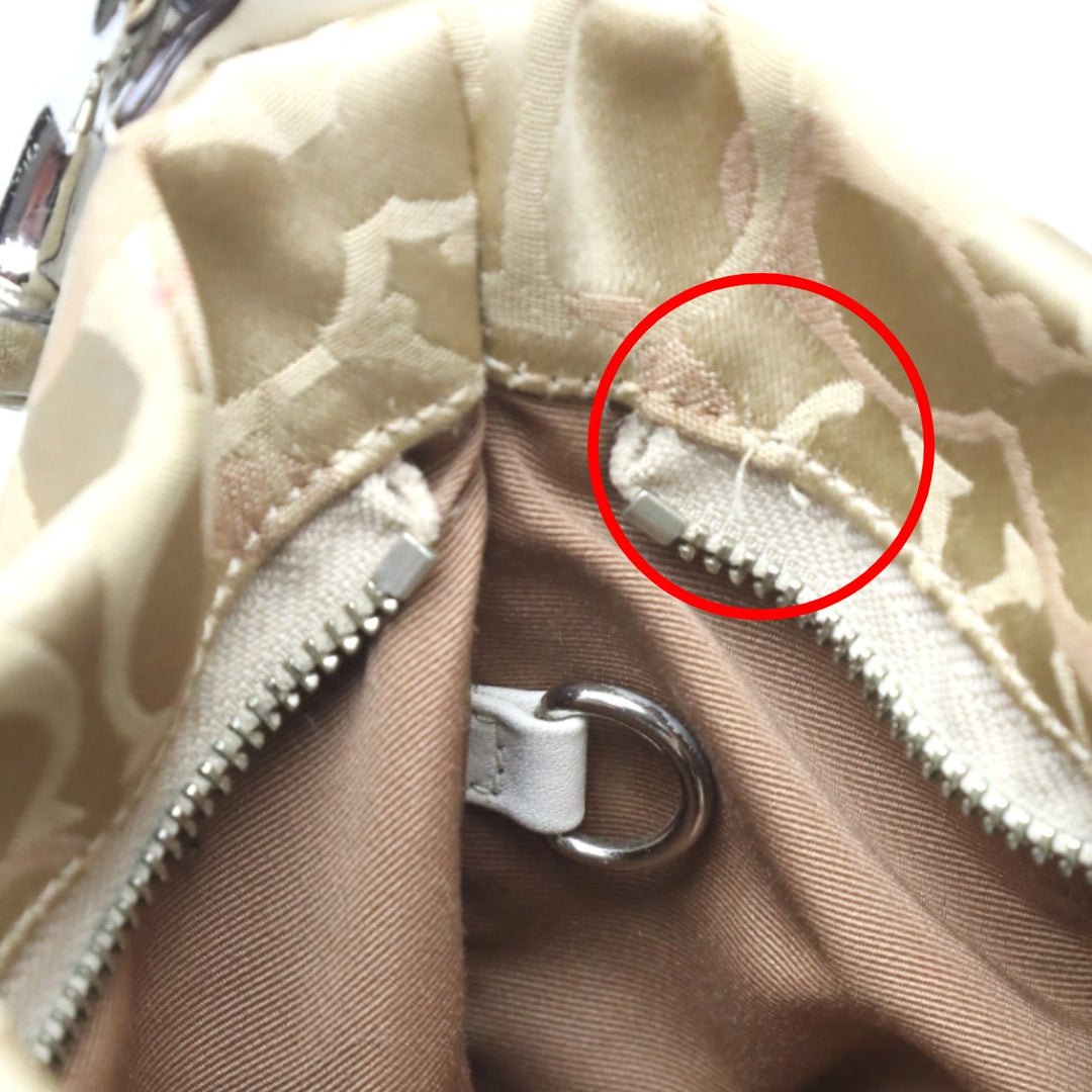 COACH Handbag F13980 Not specified gold Signature Optic Signature Curly Women Used Authentic