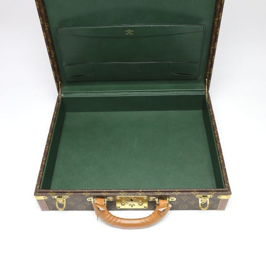 LOUIS VUITTON trunk M53012 Monogram canvas Brown Attache case Monogram President mens Used Authentic