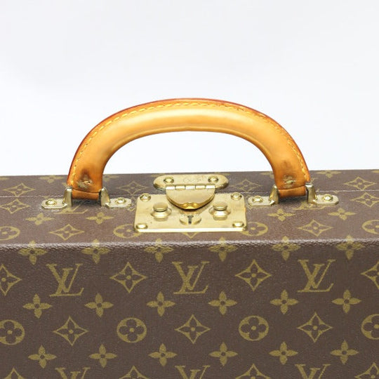 LOUIS VUITTON trunk M53012 Monogram canvas Brown Attache case Monogram President mens Used Authentic