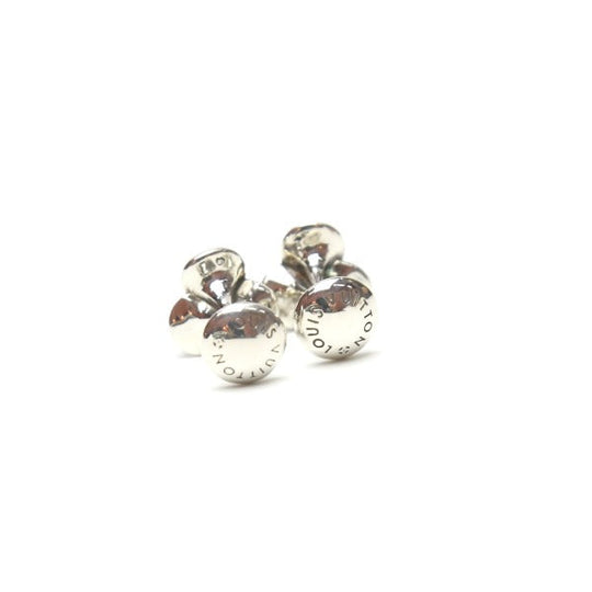 LOUIS VUITTON cuffs M30566 Silver925 Silver Boutong de Manchette cuffs Motif Bouquet Crew mens Used Authentic