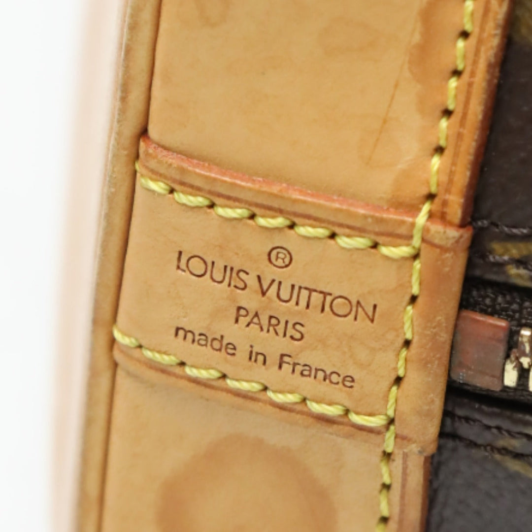 LOUIS VUITTON Handbag M51130 Monogram canvas Brown Handbag Monogram Discontinued Alma Women Used Authentic