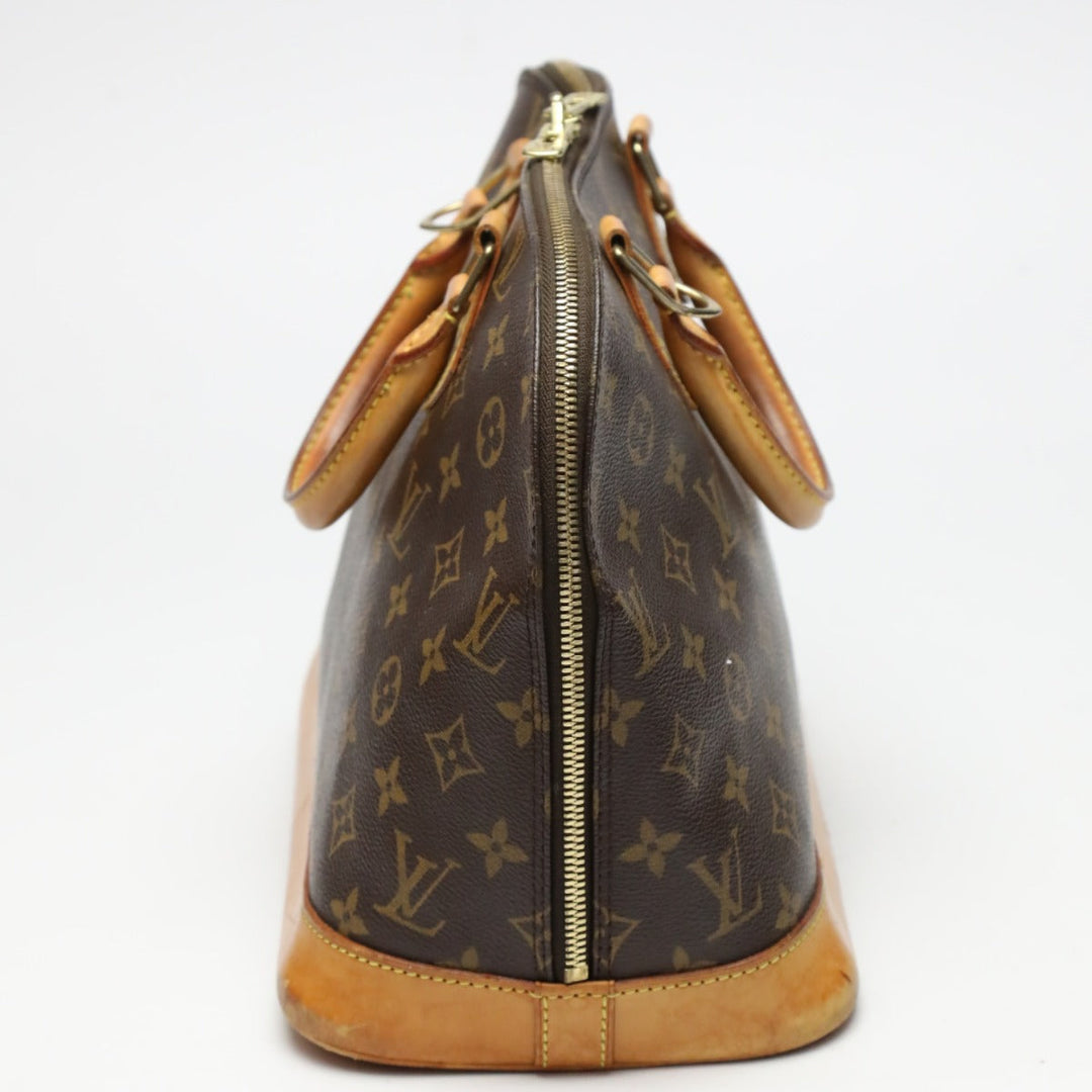 LOUIS VUITTON Handbag M51130 Monogram canvas Brown Handbag Monogram Discontinued Alma Women Used Authentic