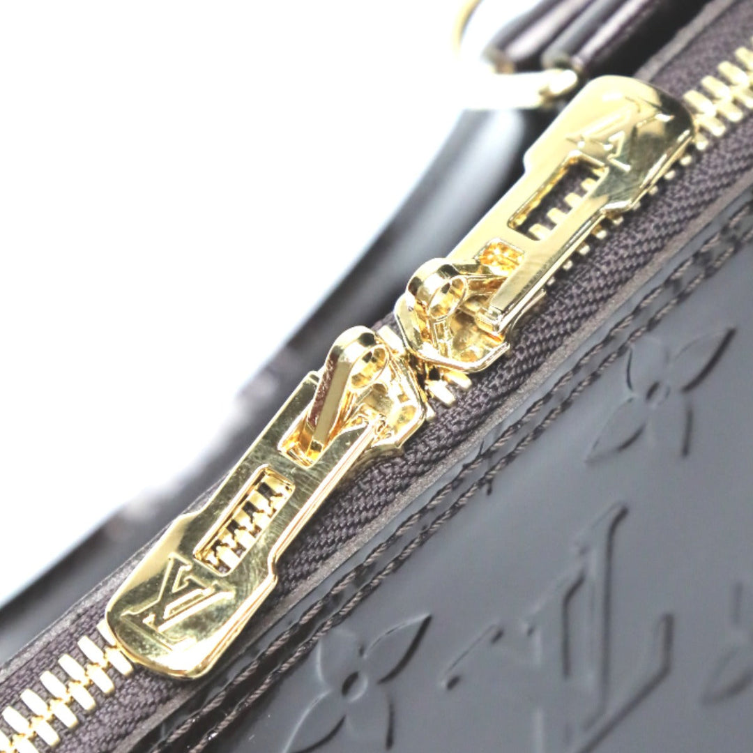 LOUIS VUITTON Handbag M91678 Monogram Vernis purple 2WAY bag Monogram Alma BB Women Used Authentic