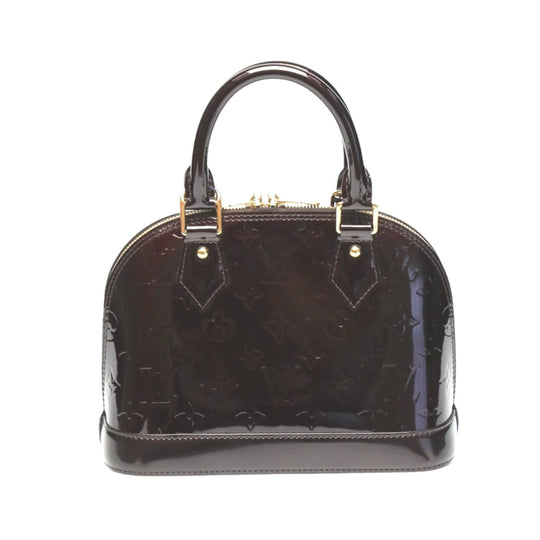 LOUIS VUITTON Handbag M91678 Monogram Vernis purple 2WAY bag Monogram Alma BB Women Used Authentic