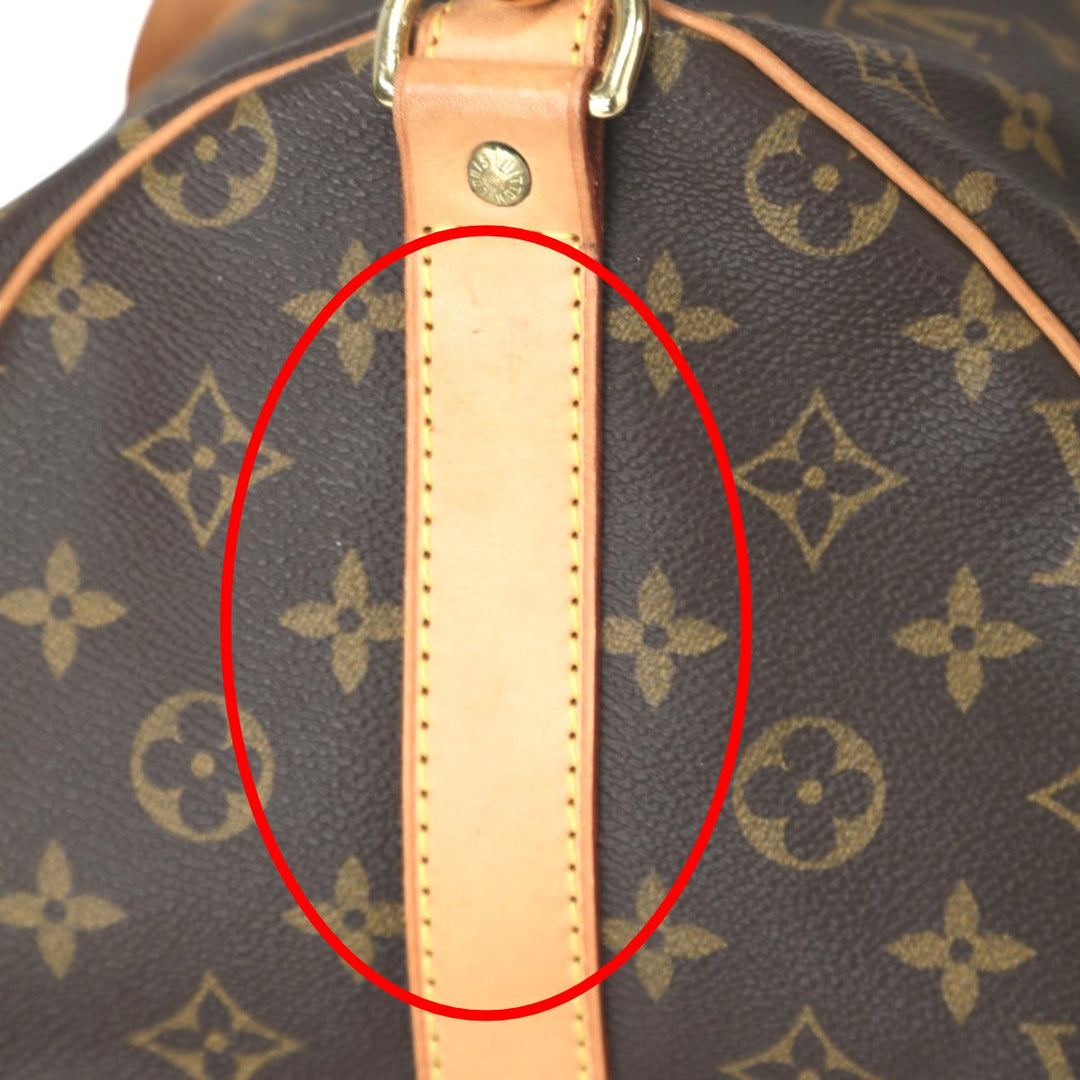 LOUIS VUITTON Boston Duffel bag M41416 Monogram canvas Brown Travel bag Monogram Keepall �Ebandouliere 50 Women(Unisex) Used Authentic