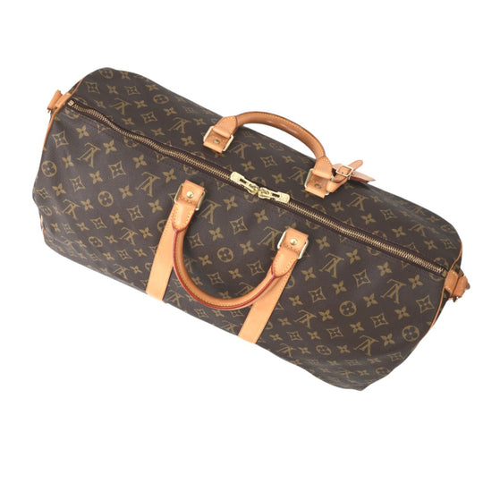 LOUIS VUITTON Boston Duffel bag M41416 Monogram canvas Brown Travel bag Monogram Keepall �Ebandouliere 50 Women(Unisex) Used Authentic