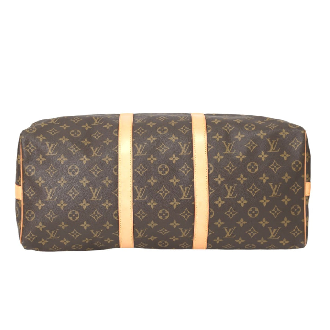 LOUIS VUITTON Boston Duffel bag M41416 Monogram canvas Brown Travel bag Monogram Keepall �Ebandouliere 50 Women(Unisex) Used Authentic