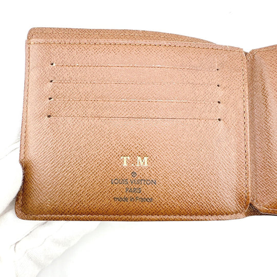 LOUIS VUITTON Bifold Wallet M60026 Monogram canvas Brown Bifold Wallet Monogram Portefeuille Florin unisex(Unisex) Used Authentic