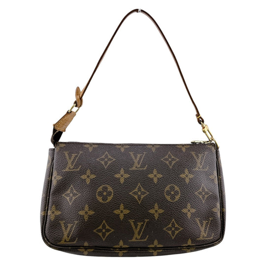 LOUIS VUITTON Pouch M51980 Monogram canvas Brown Accessory pouch Monogram Pochette Accessoires Women Used Authentic