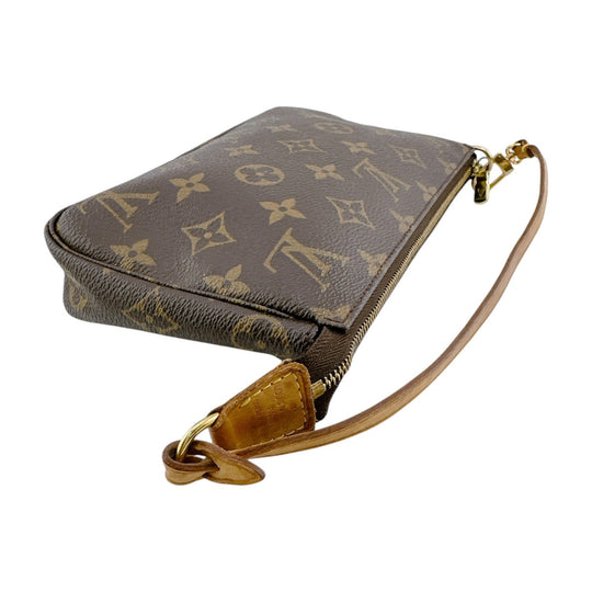 LOUIS VUITTON Pouch M51980 Monogram canvas Brown Accessory pouch Monogram Pochette Accessoires Women Used Authentic
