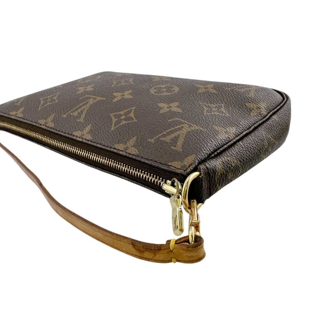 LOUIS VUITTON Pouch M51980 Monogram canvas Brown Accessory pouch Monogram Pochette Accessoires Women Used Authentic