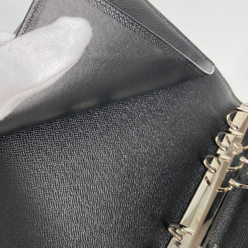 LOUIS VUITTON Notebook cover R20042 Epi Leather black Epi Agenda MM mens Used Authentic