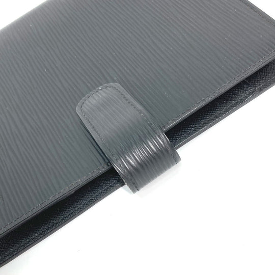 LOUIS VUITTON Notebook cover R20042 Epi Leather black Epi Agenda MM mens Used Authentic