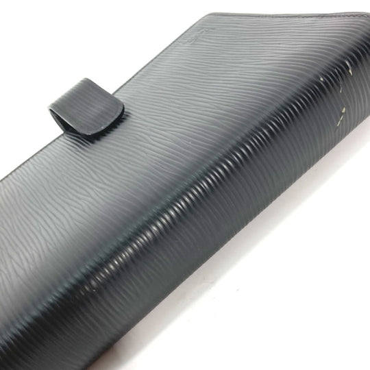 LOUIS VUITTON Notebook cover R20042 Epi Leather black Epi Agenda MM mens Used Authentic