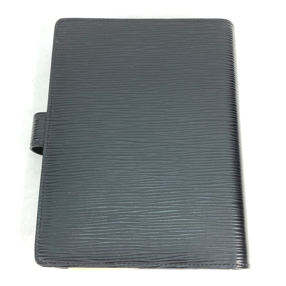 LOUIS VUITTON Notebook cover R20042 Epi Leather black Epi Agenda MM mens Used Authentic