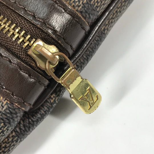 LOUIS VUITTON Shoulder Bag N51111 Damier canvas Brown Damier Pochette Bosphore Women Used Authentic