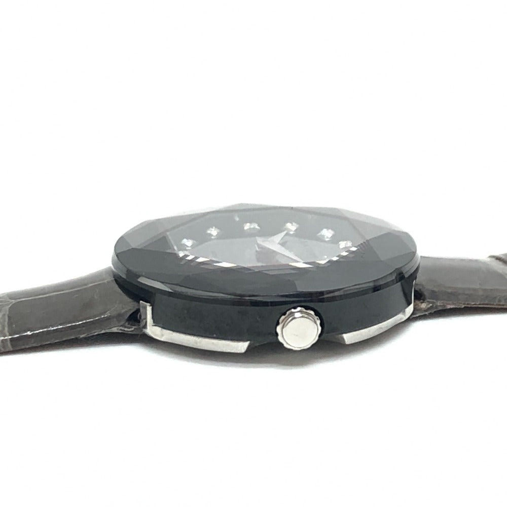 CENTURY Watches Quartz Stainless Steel gray 12P Diamond Time Gem gray dial Women Used Authentic