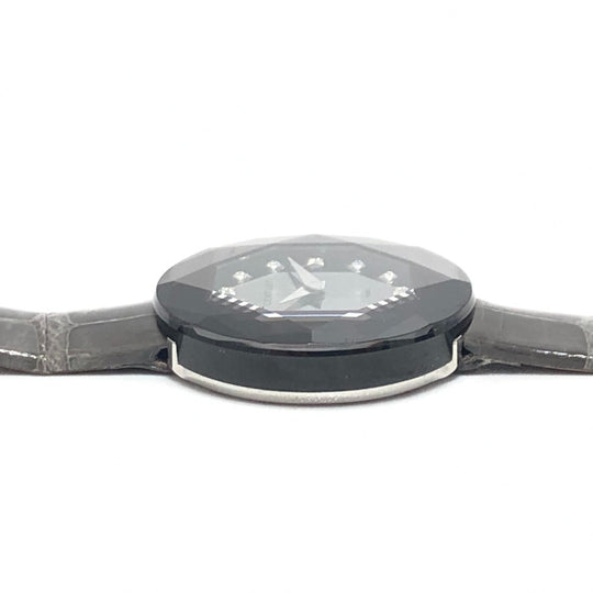 CENTURY Watches Quartz Stainless Steel gray 12P Diamond Time Gem gray dial Women Used Authentic