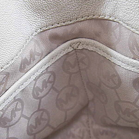 MICHAEL KORS Handbag Calfskin white 2WAY Shoulder Bag leather Women Used Authentic