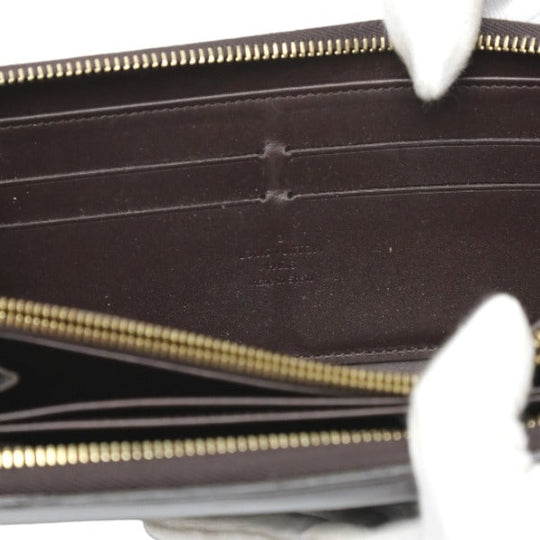 LOUIS VUITTON Long Wallet Purse M93522 Monogram Vernis Amarrant Zip Around Monogram Vernis Zippy wallet Women Used Authentic