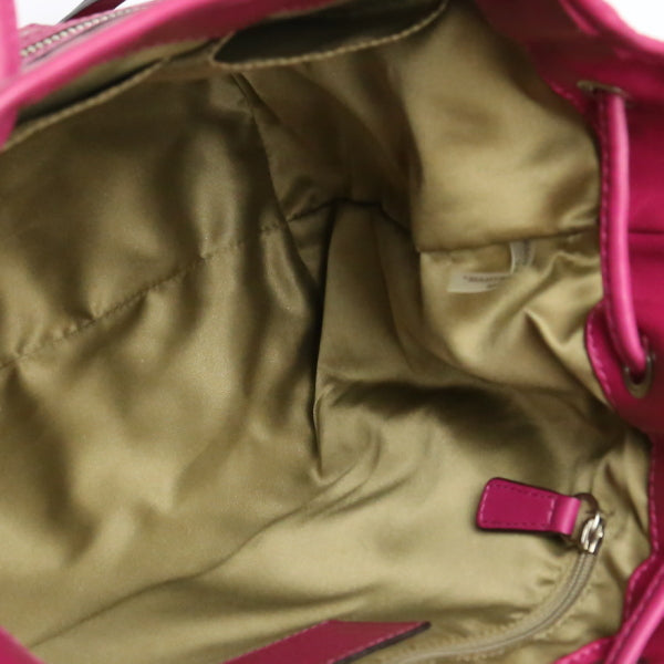 COACH Shoulder Bag F25661 leather pink purse Calfskin 2WAY Women Used Authentic