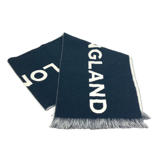 BURBERRY Scarf 80085081 wool black fringe scarf mens Used Authentic