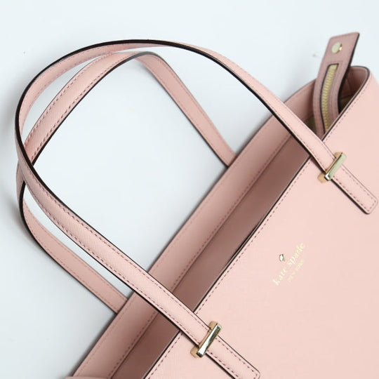 Kate Spade Tote Bag leather salmon pink Display unused item Handbag Women Used Authentic