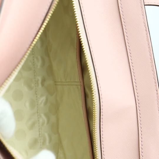 Kate Spade Tote Bag leather salmon pink Display unused item Handbag Women Used Authentic