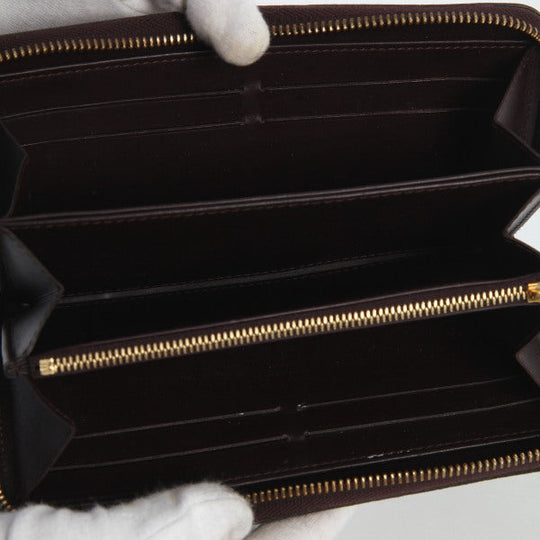 LOUIS VUITTON Long Wallet Purse M93522 Monogram Vernis Amarrant Zip Around Vernis Zippy wallet Women Used Authentic