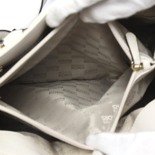 MICHAEL KORS Handbag Calfskin white 2WAYShoulder Bag Women Used Authentic