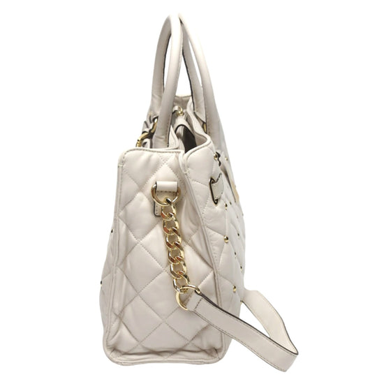 MICHAEL KORS Handbag Calfskin white 2WAYShoulder Bag Women Used Authentic