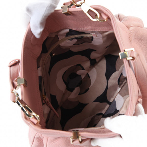 Kate Spade Shoulder Bag leather pink Unused item With Shoulder strap 2WAY Women Used Authentic