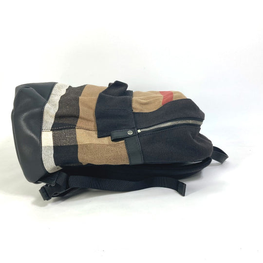 BURBERRY Backpack 3958527 Canvas / leather beige Backpack Mega Check Pattern mens Used Authentic