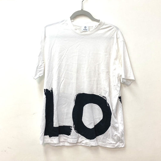 BURBERRY Short sleeve T-shirt 8037303 cotton white LOVE mens M Used Authentic