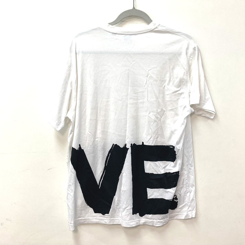 BURBERRY Short sleeve T-shirt 8037303 cotton white LOVE mens M Used Authentic