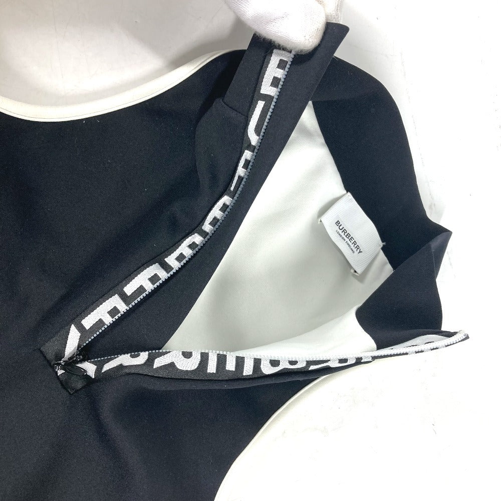 BURBERRY Tank top 8018926 polyamide black Logo Tops Women S Used Authentic