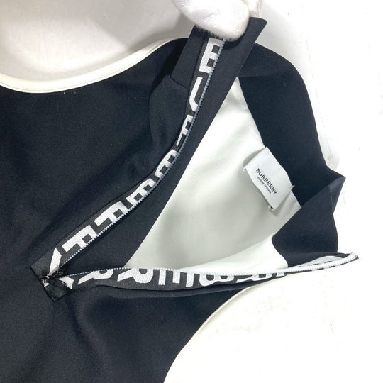 BURBERRY Tank top 8018926 polyamide black Logo Tops Women S Used Authentic