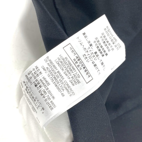 BURBERRY Tank top 8018926 polyamide black Logo Tops Women S Used Authentic
