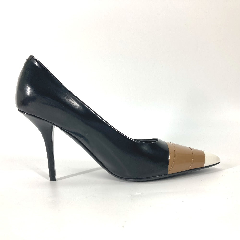 BURBERRY pumps 8008584 leather beige Tricolor color Women 37.5 Used Authentic