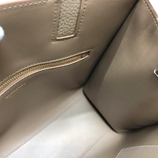 BURBERRY Handbag 8072522 leather White x beige BT Bicolor