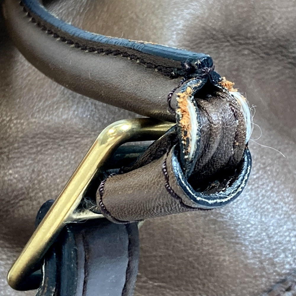 BURBERRY Tote Bag leather Brown Shoulder Gradation