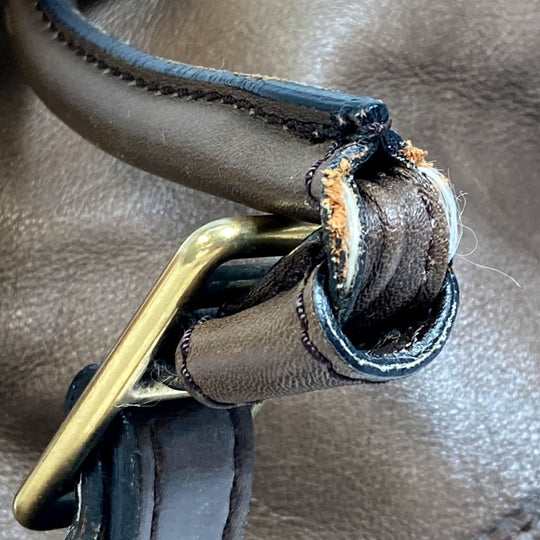 BURBERRY Tote Bag leather Brown Shoulder Gradation