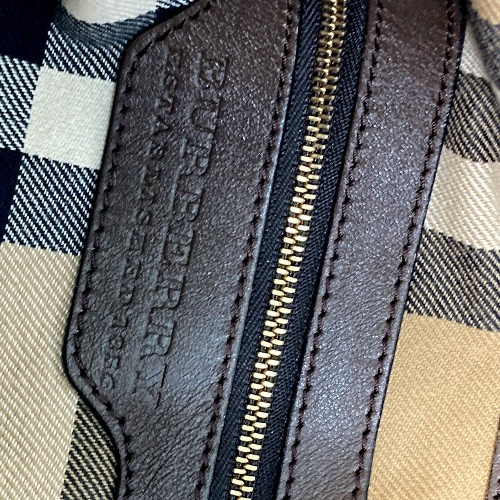 BURBERRY Tote Bag leather Brown Shoulder Gradation
